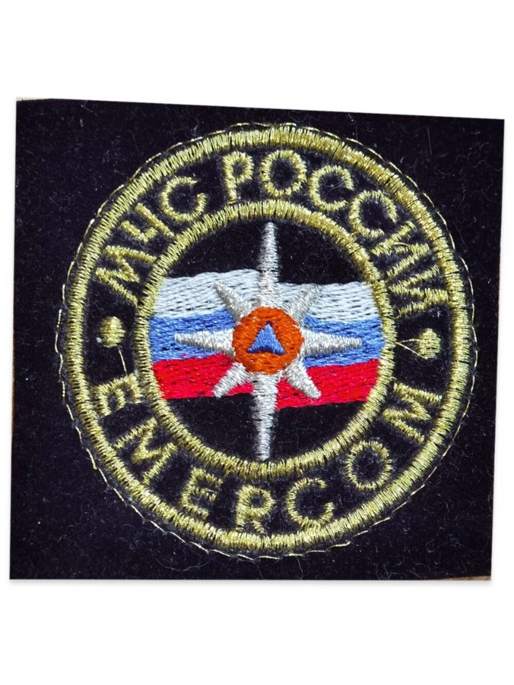 Russia EMERCOM MChSRussia EM Chest Patch Emergency Ministry Tricolor Embroidered